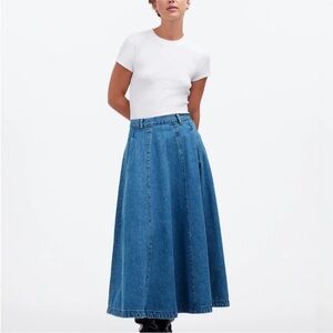 Madewell Midi Skirt in Robertson Wash